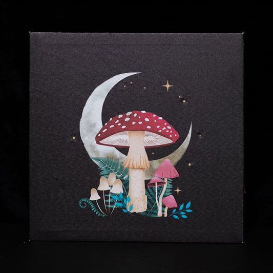 Forest Mushroom Light Up Canvas Plaque N/A