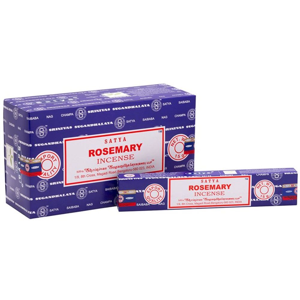 Set of 12 Packets of Rosemary Incense Sticks by Satya N/A