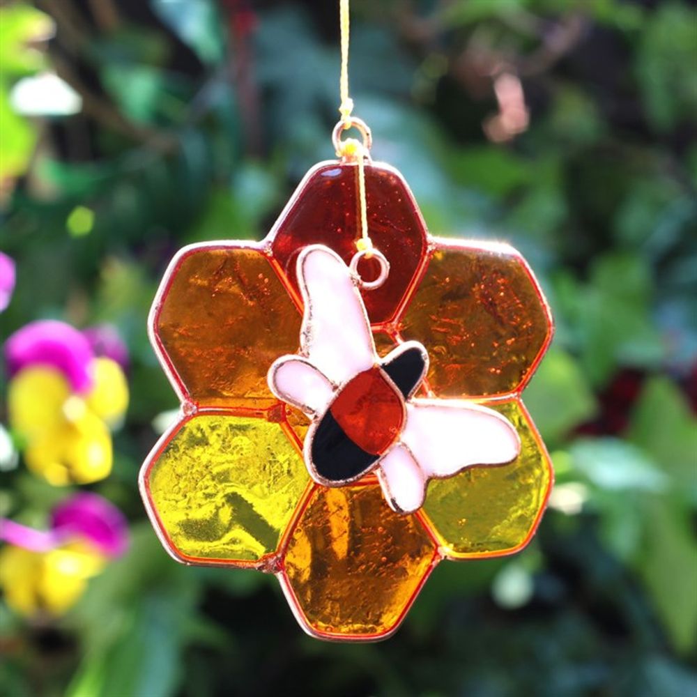 Bee and Honeycomb Suncatcher N/A