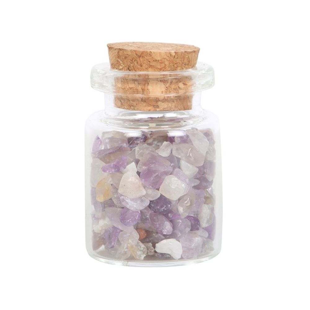 Jar of Calm Amethyst Crystal in a Matchbox N/A