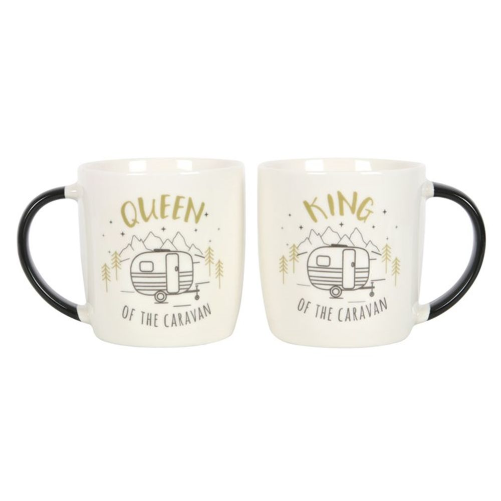 King and Queen Couples Caravan Mug Set N/A