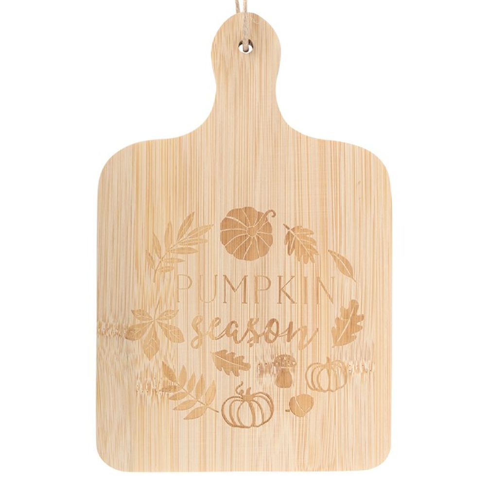 Pumpkin Season Bamboo Serving Board N/A