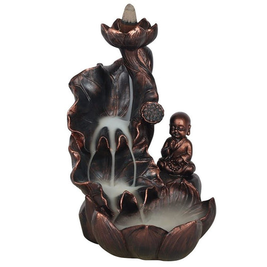 Bronze Effect Buddha Backflow Incense Burner N/A