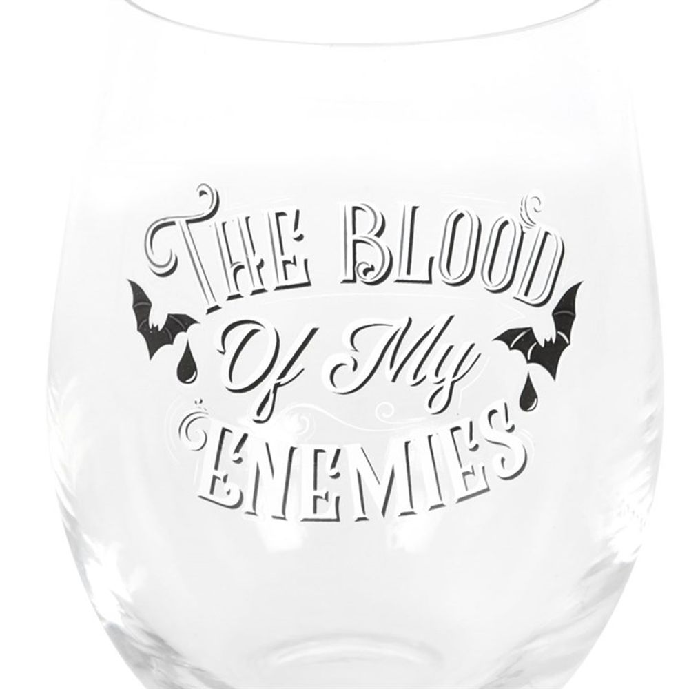 Blood Of My Enemies Stemless Wine Glass N/A