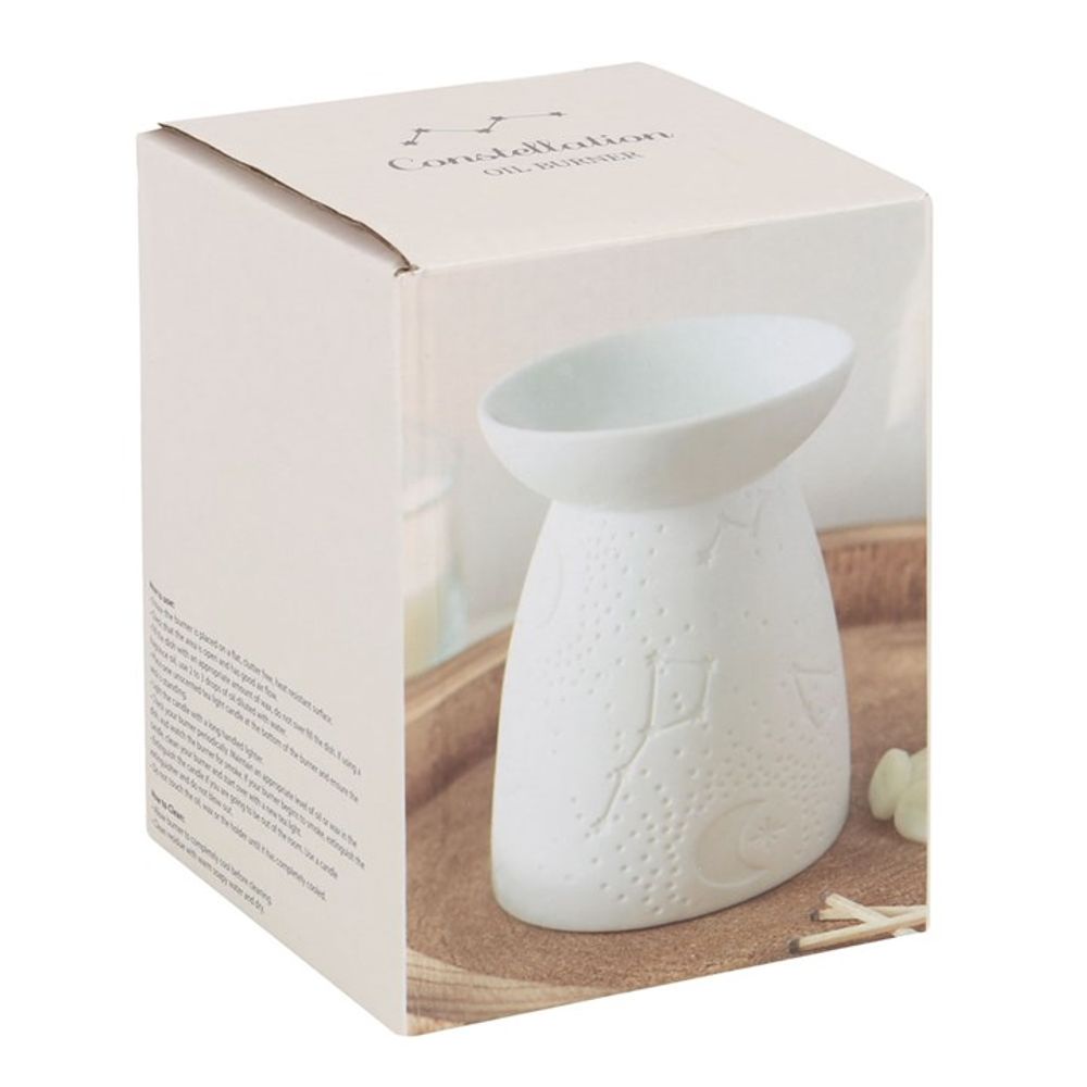 White Ceramic Constellation Oil Burner N/A