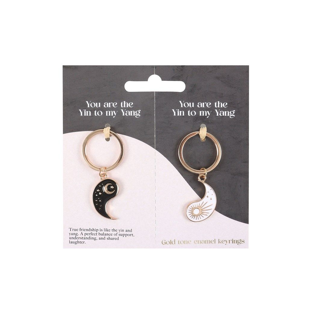 Pair of Yin Yang Best Friend Keyrings N/A