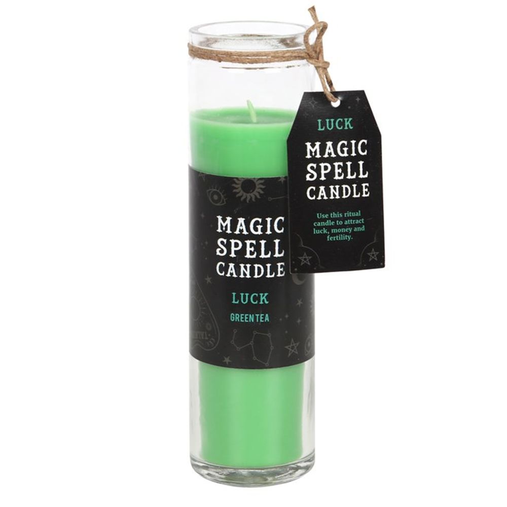 Green Tea 'Luck' Spell Tube Candle N/A