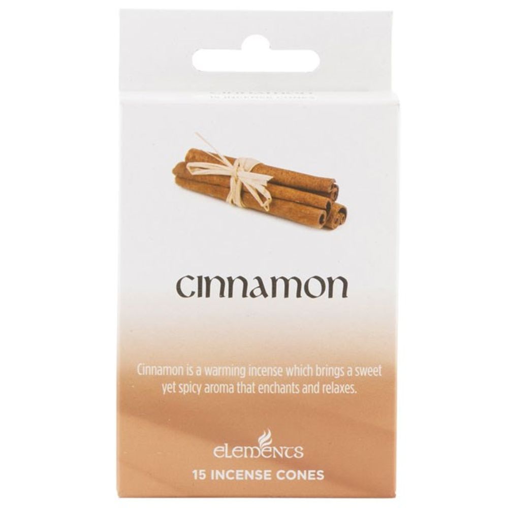 Set of 12 Packets of Elements Cinnamon Incense Cones N/A