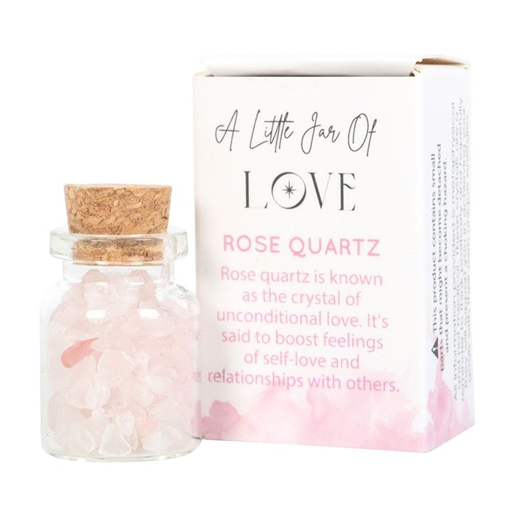 Jar of Love Rose Quartz Crystal in a Matchbox N/A