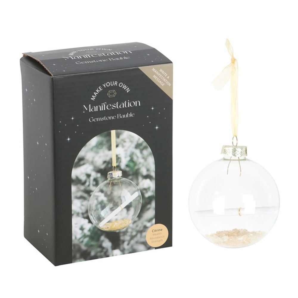 Citrine Manifestation Christmas Bauble Kit N/A