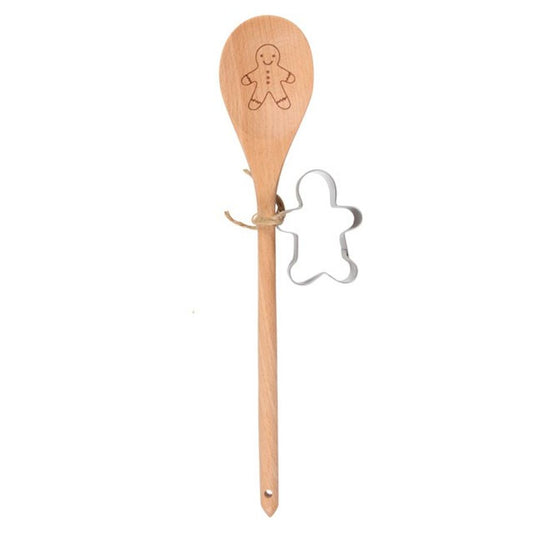 Gingerbread Wooden Spoon Baking Set N/A