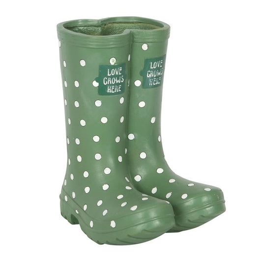 Light Green Welly Boot Planter N/A