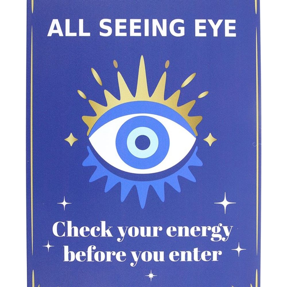 30cm All Seeing Eye Metal Hanging Sign N/A