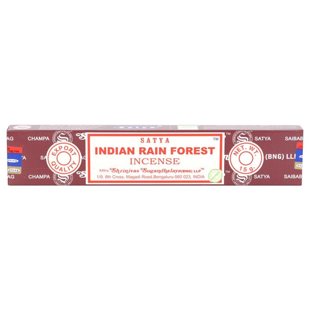 12 Packs of Indian Rain Forest Incense Sticks by Satya N/A