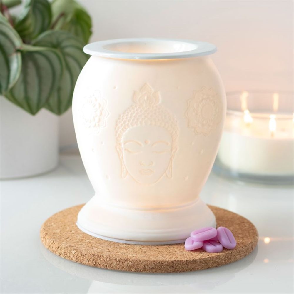 White Ceramic Buddha Electric Oil Burner N/A