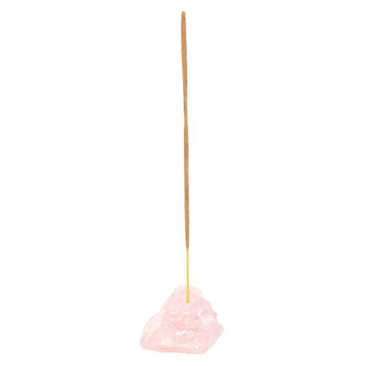 Rose Quartz Crystal Incense Stick Holder N/A