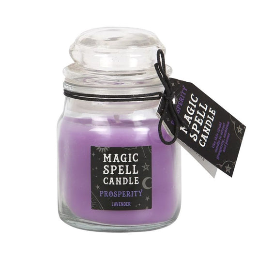 Lavender 'Prosperity' Spell Candle Jar N/A