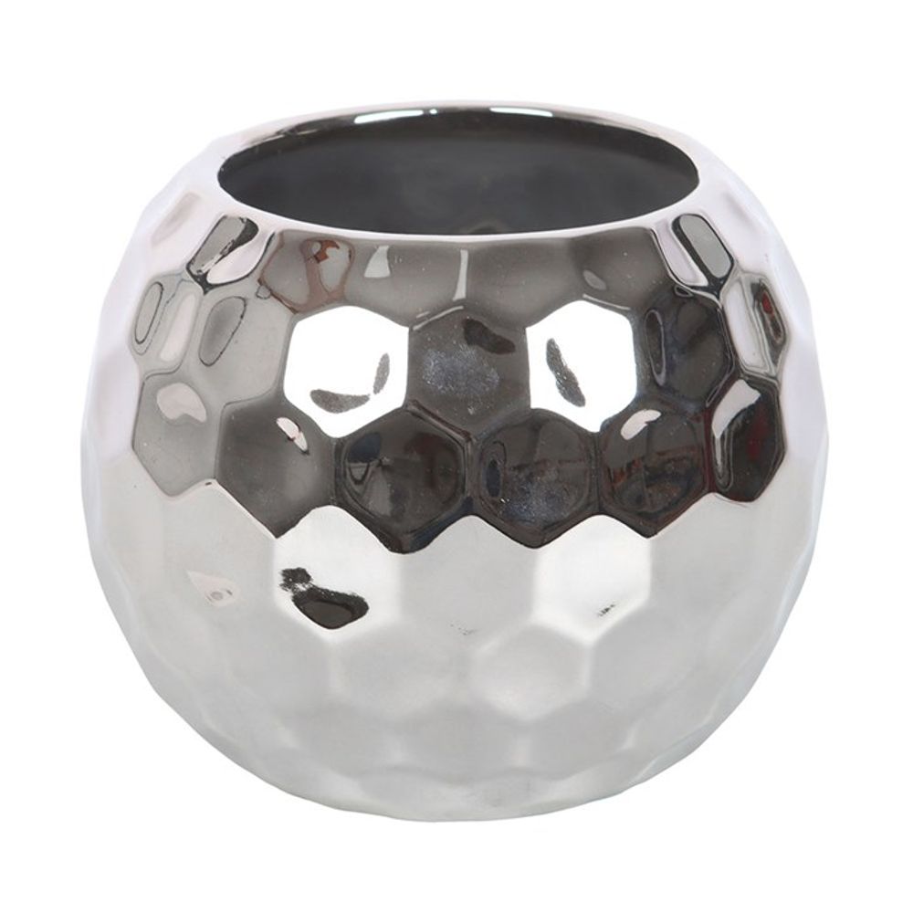 Silver Disco Ball Vase N/A