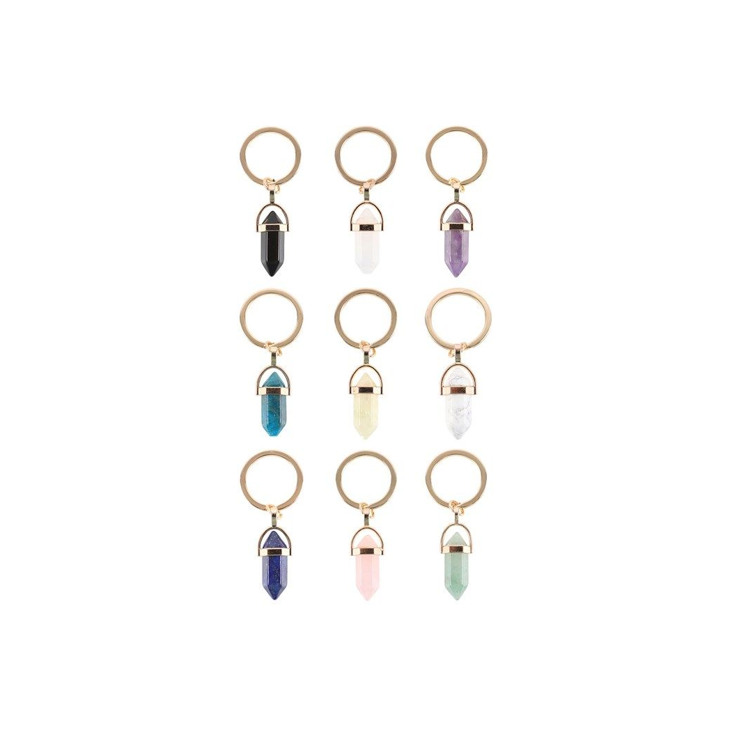 Set of 9 Crystal Keyrings N/A