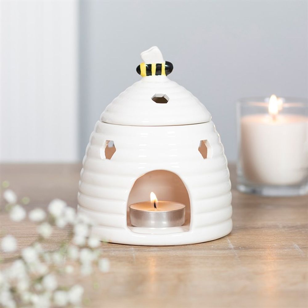 White Beehive Oil Burner N/A