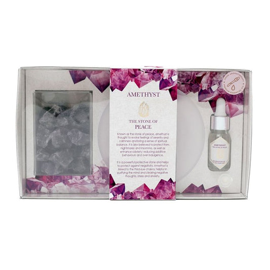 Amethyst Crystal Oil Diffuser Tray N/A