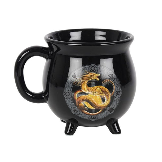 Litha Colour Changing Cauldron Mug by Anne Stokes N/A