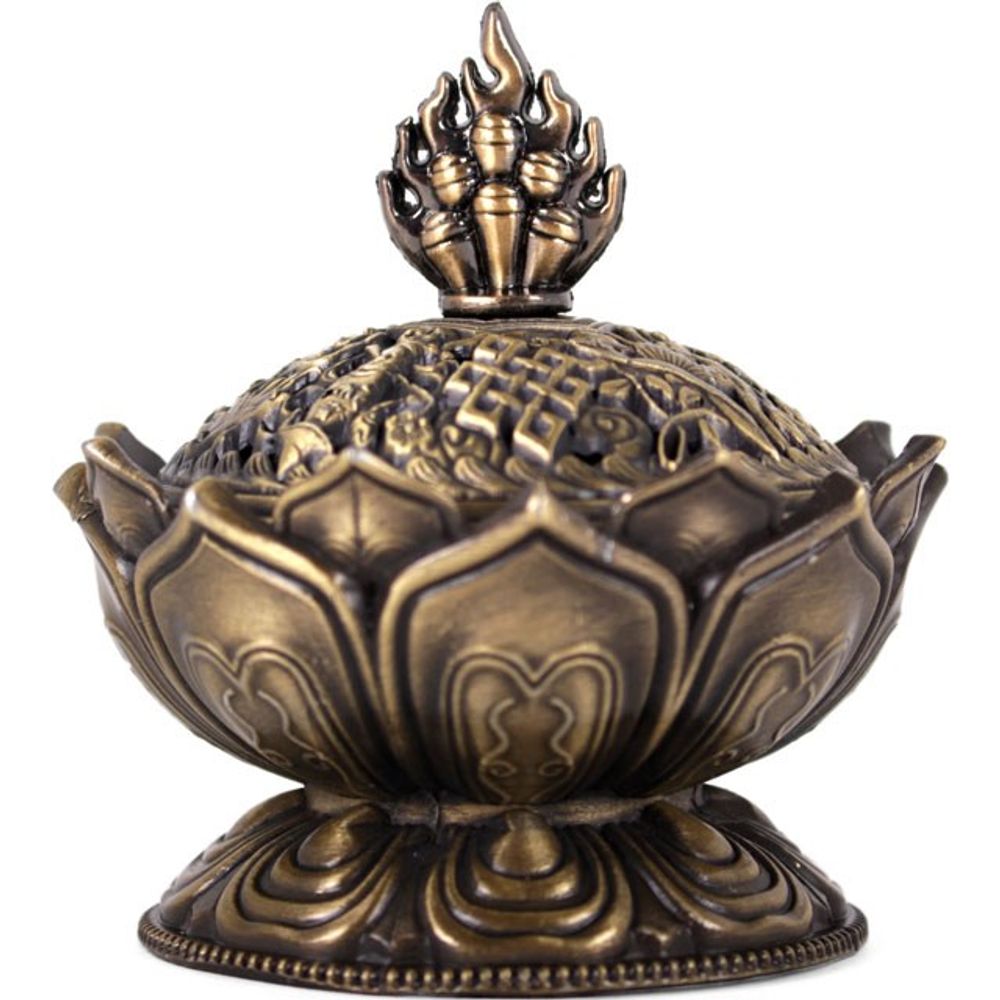 Metal Lotus Incense Cone Holder N/A