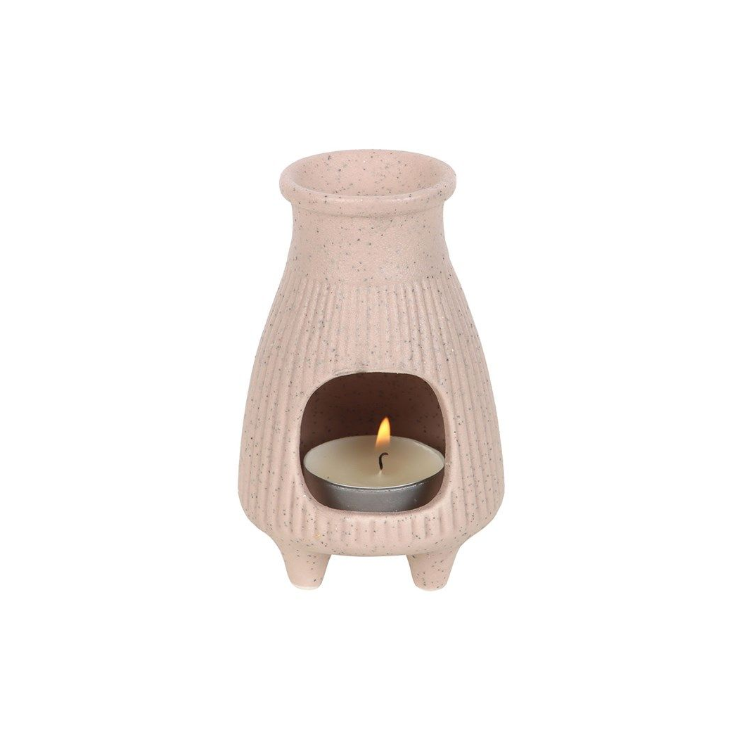 Greige Ribbed Palo Santo Brick Burner N/A