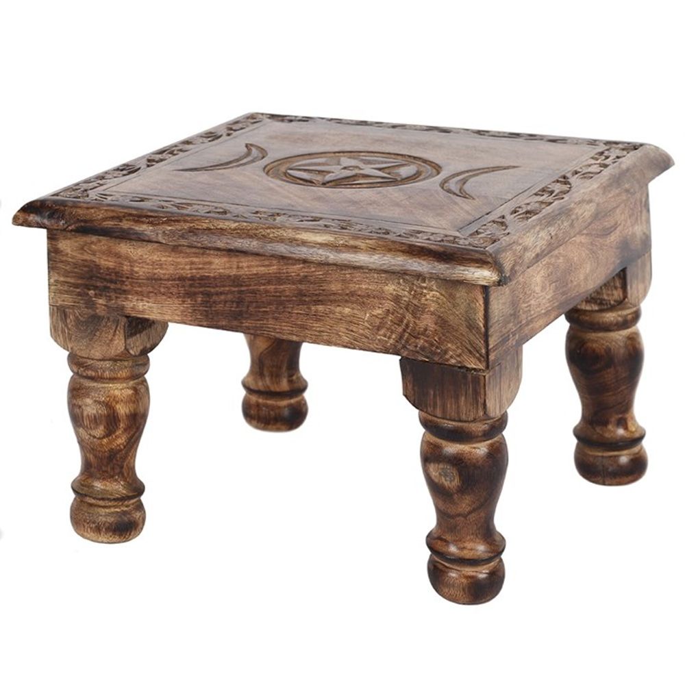 Triple Moon Altar Table with Detailed Border N/A