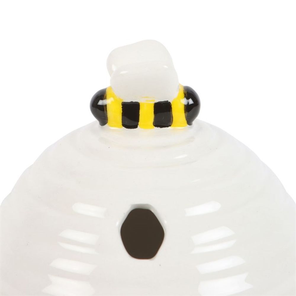 White Beehive Incense Cone Holder N/A