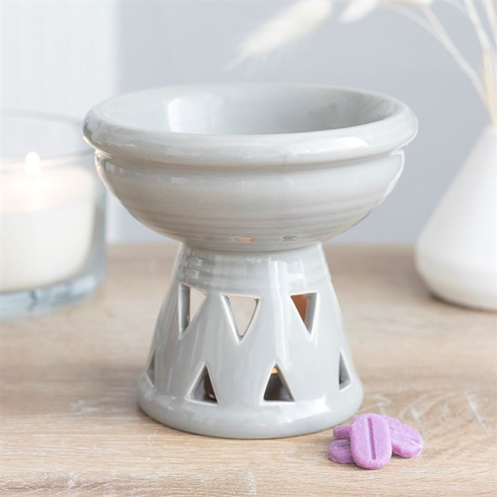 Grey Deep Bowl Oil Burner N/A