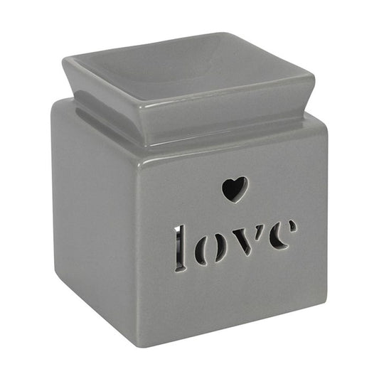 Grey Love Cut Out Oil Burner N/A