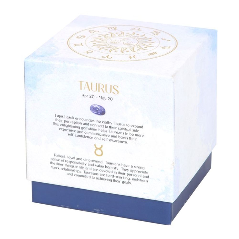 Taurus Amber & Vanilla Gemstone Zodiac Candle N/A