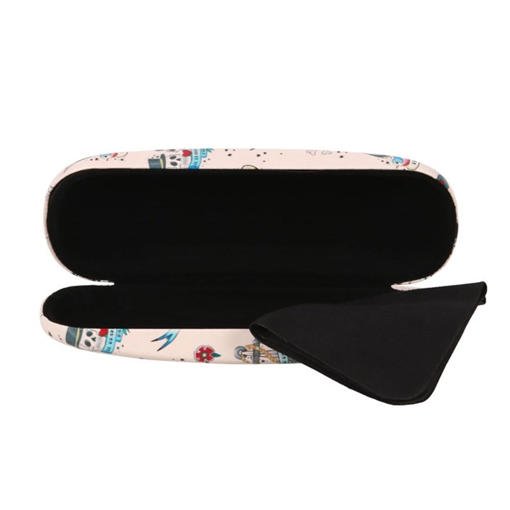 Tattoo Print Glasses Case N/A