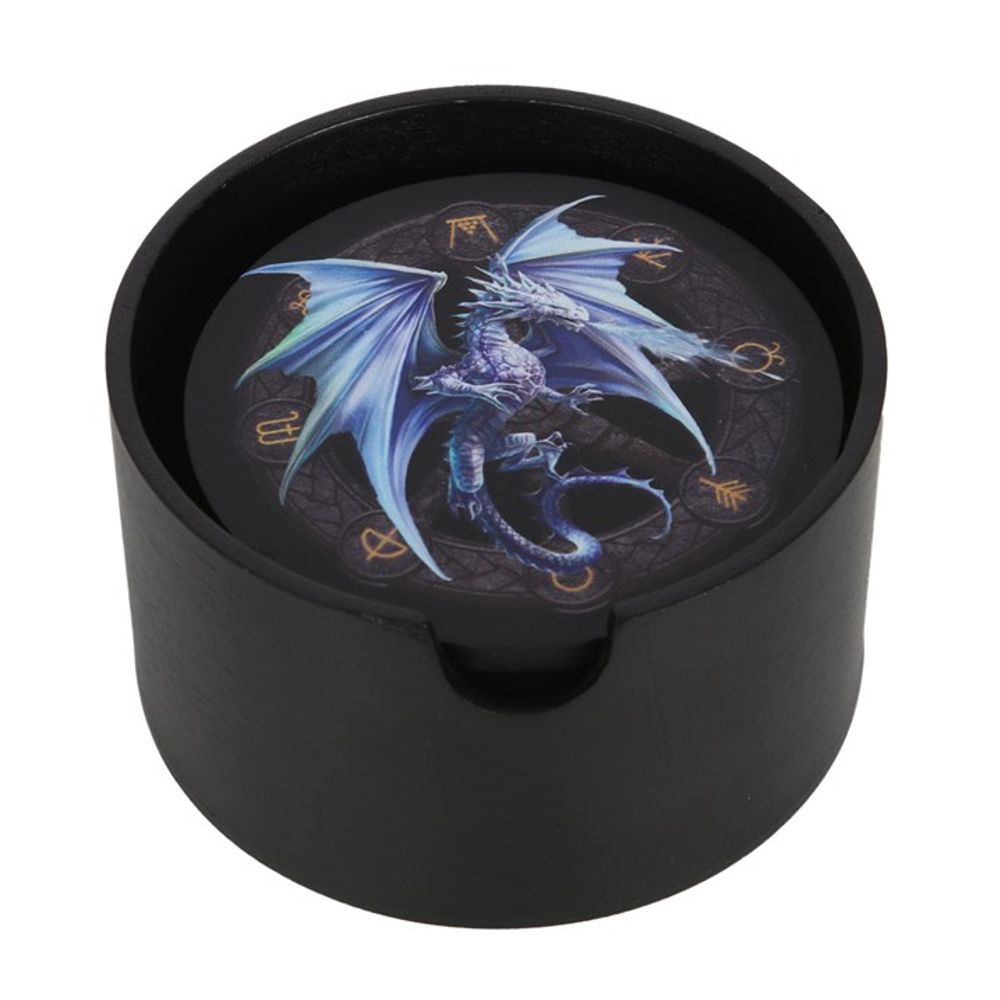 Dragons of the Sabbats Coaster Set by Anne Stokes N/A