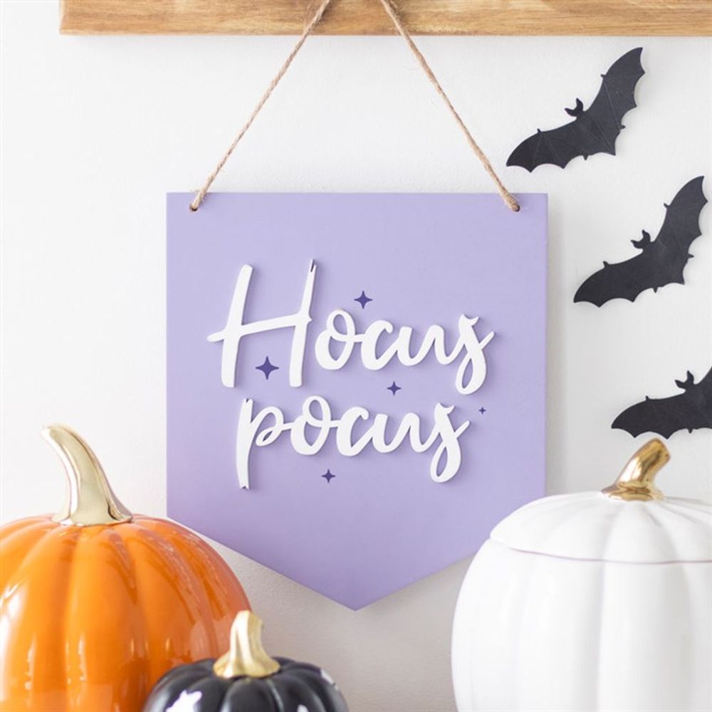 Purple Hocus Pocus Hanging Sign N/A