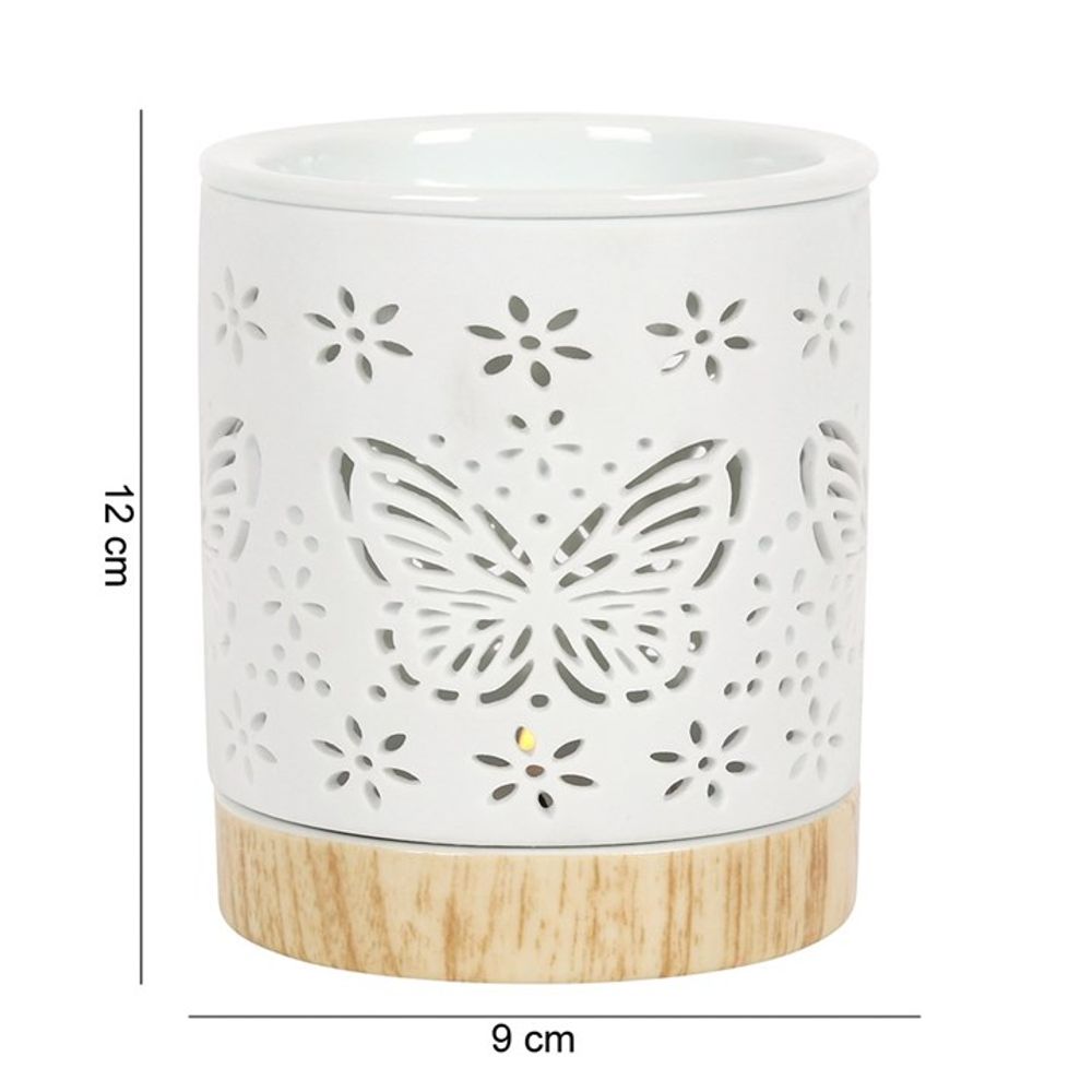 Matte Ceramic Butterfly Oil Burner N/A