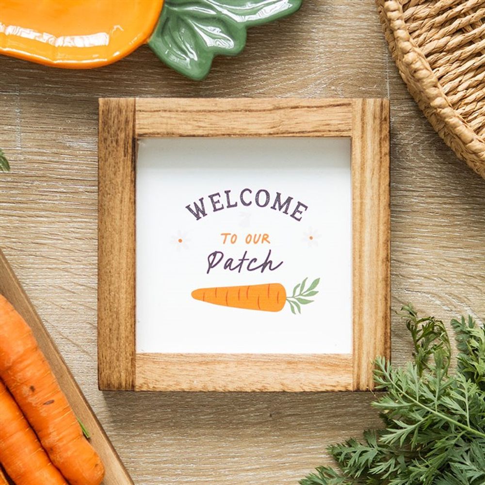 Welcome to Our Patch Wooden Frame Sign N/A