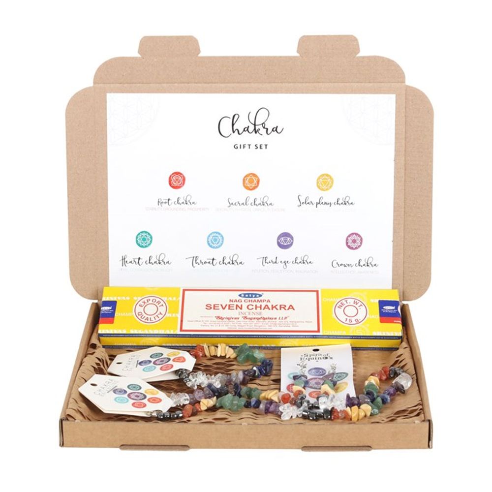 Chakra Crystal Chip Jewellery Gift Set N/A