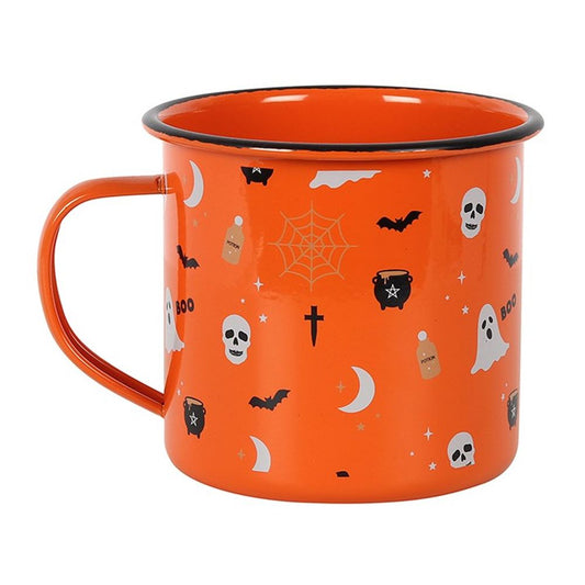 Halloween Print Enamel Mug N/A