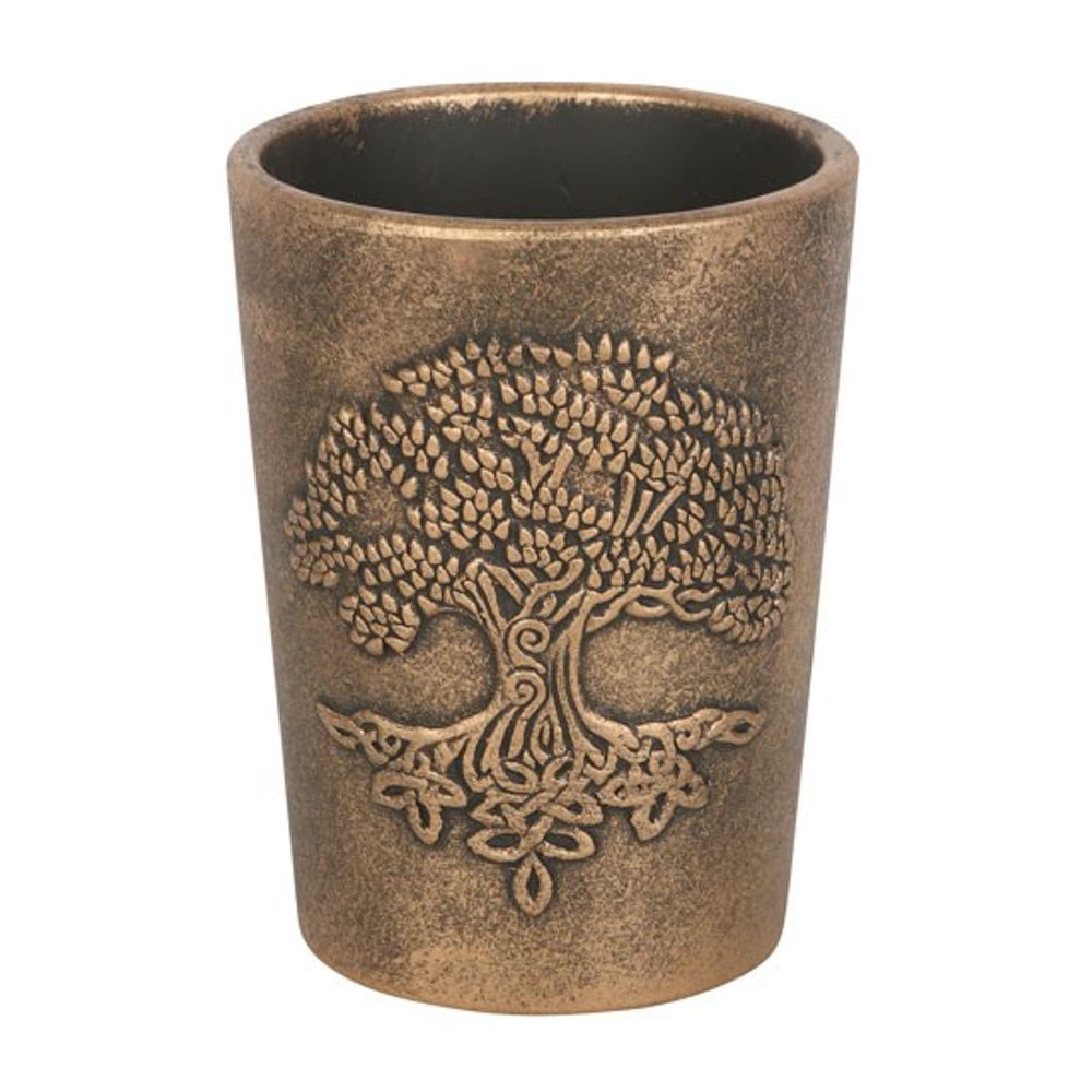 Tree of Life Bronze Terracotta Plant Pot by Lisa Parker N/A