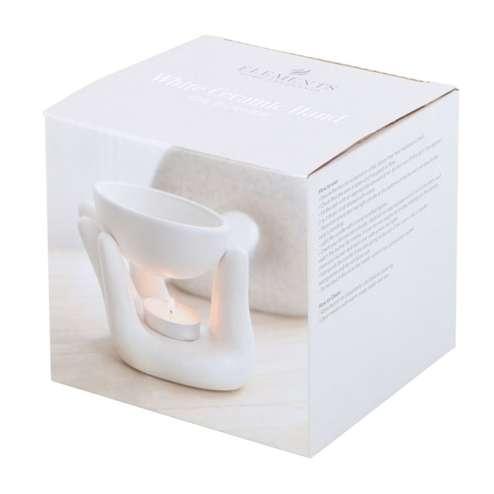 White Hand Ceramic Oil Burner N/A