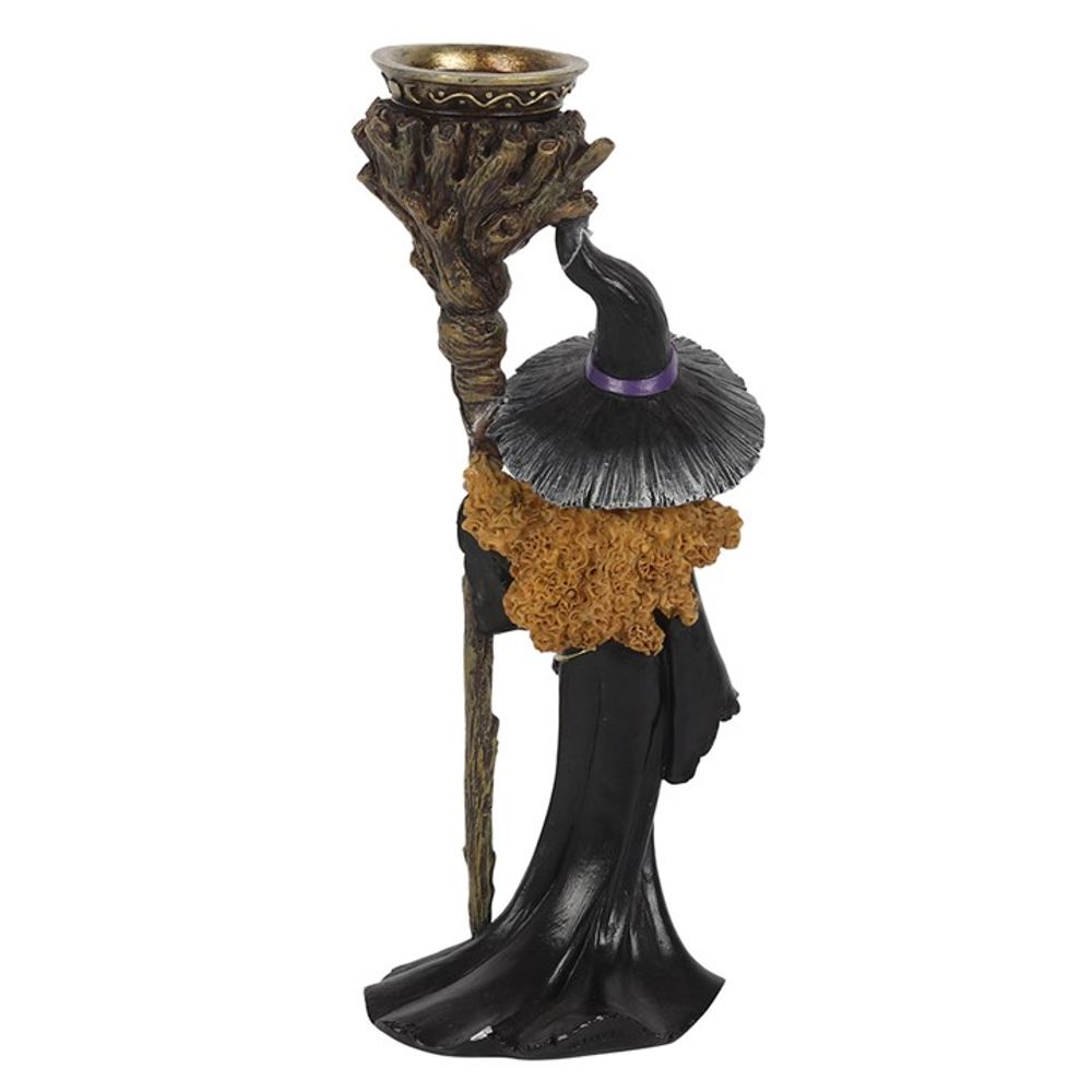 Witch with Staff Backflow Incense Burner N/A