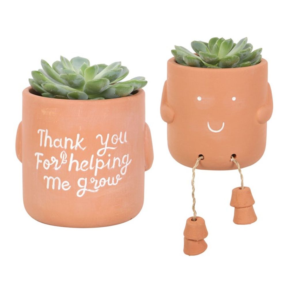 Thank You For Helping Me Grow Sitting Plant Pot Pal N/A