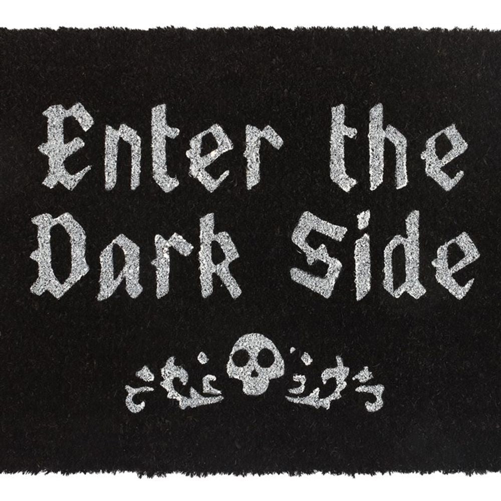 Black Enter The Dark Side Coir Doormat N/A