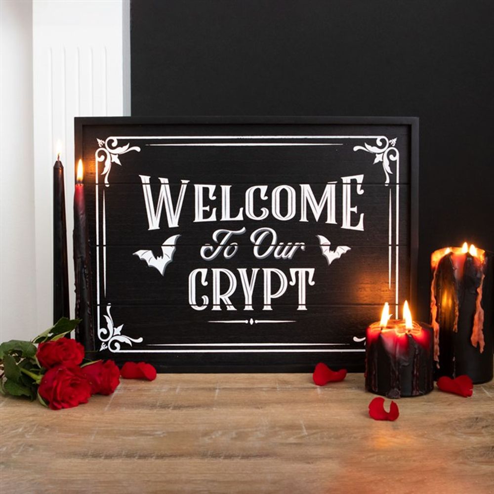 Welcome To Our Crypt Wall Plaque N/A