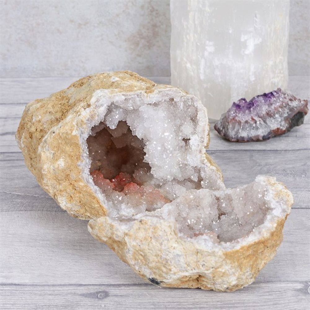 Large White Quartz Geode N/A