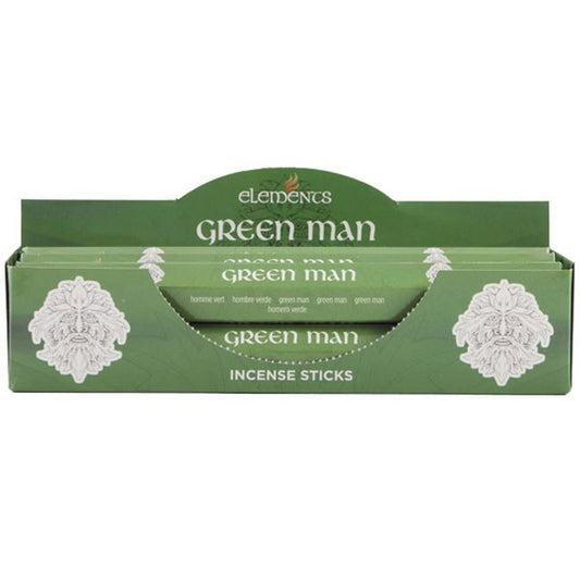 Set of 6 Packets of Elements Green Man Incense Sticks N/A