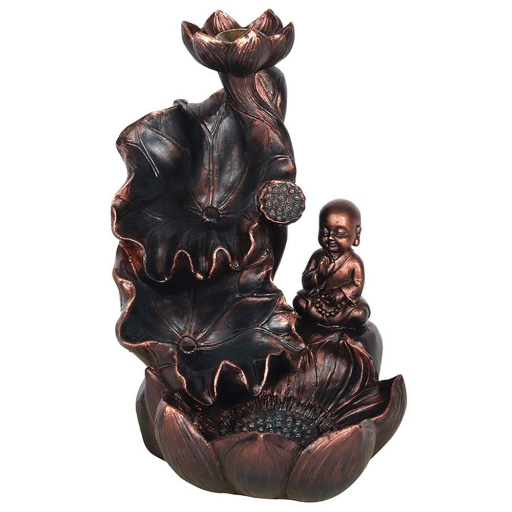 Bronze Effect Buddha Backflow Incense Burner N/A