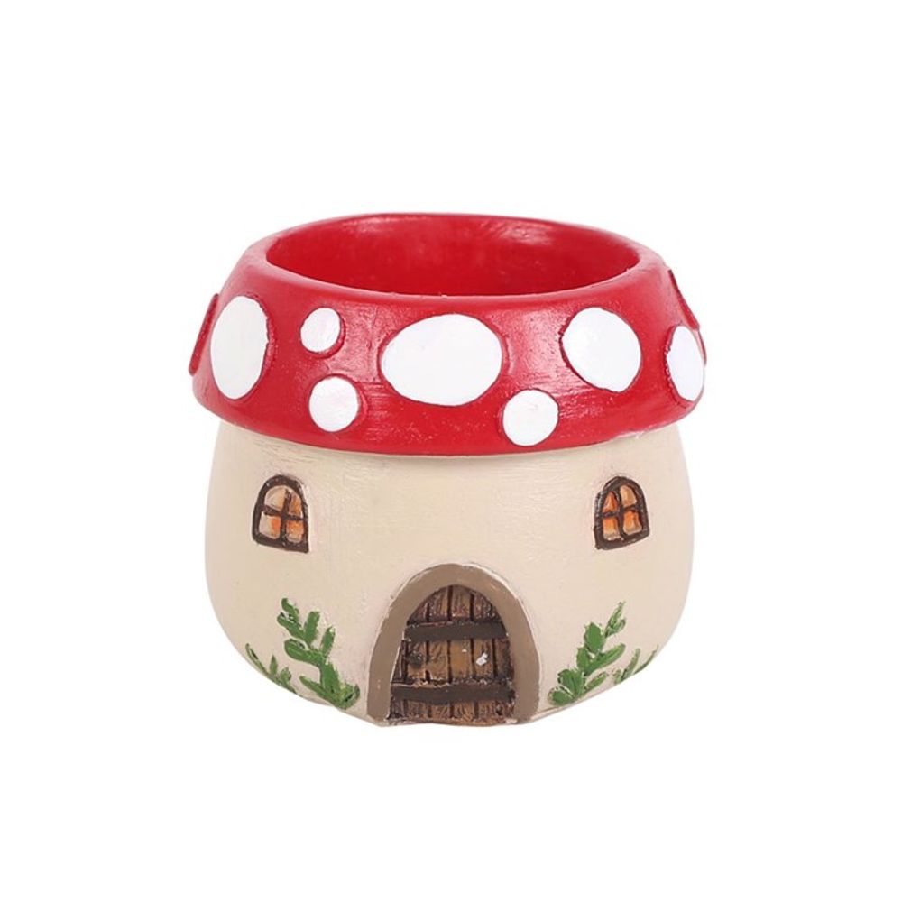 Mushroom House Resin Tealight Holder N/A